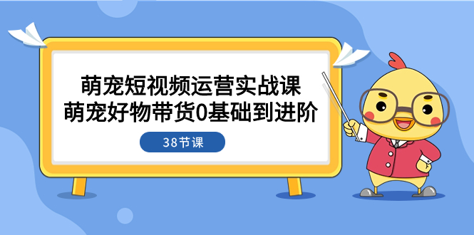 （7915期）萌宠·短视频运营实战课：萌宠好物带货0基础到进阶（38节课）